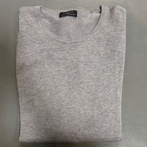 Zara Light Gray Crewneck Sweater